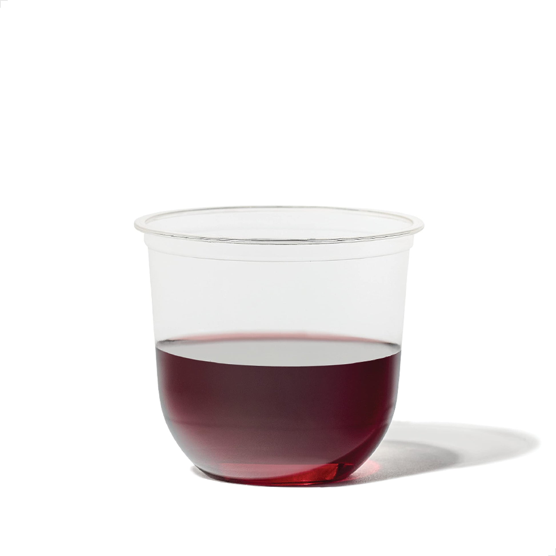 TOSSWARE NATURAL Arc - Plant Based Clear Cold Cups 12 oz - Plastic Alternative for Parties