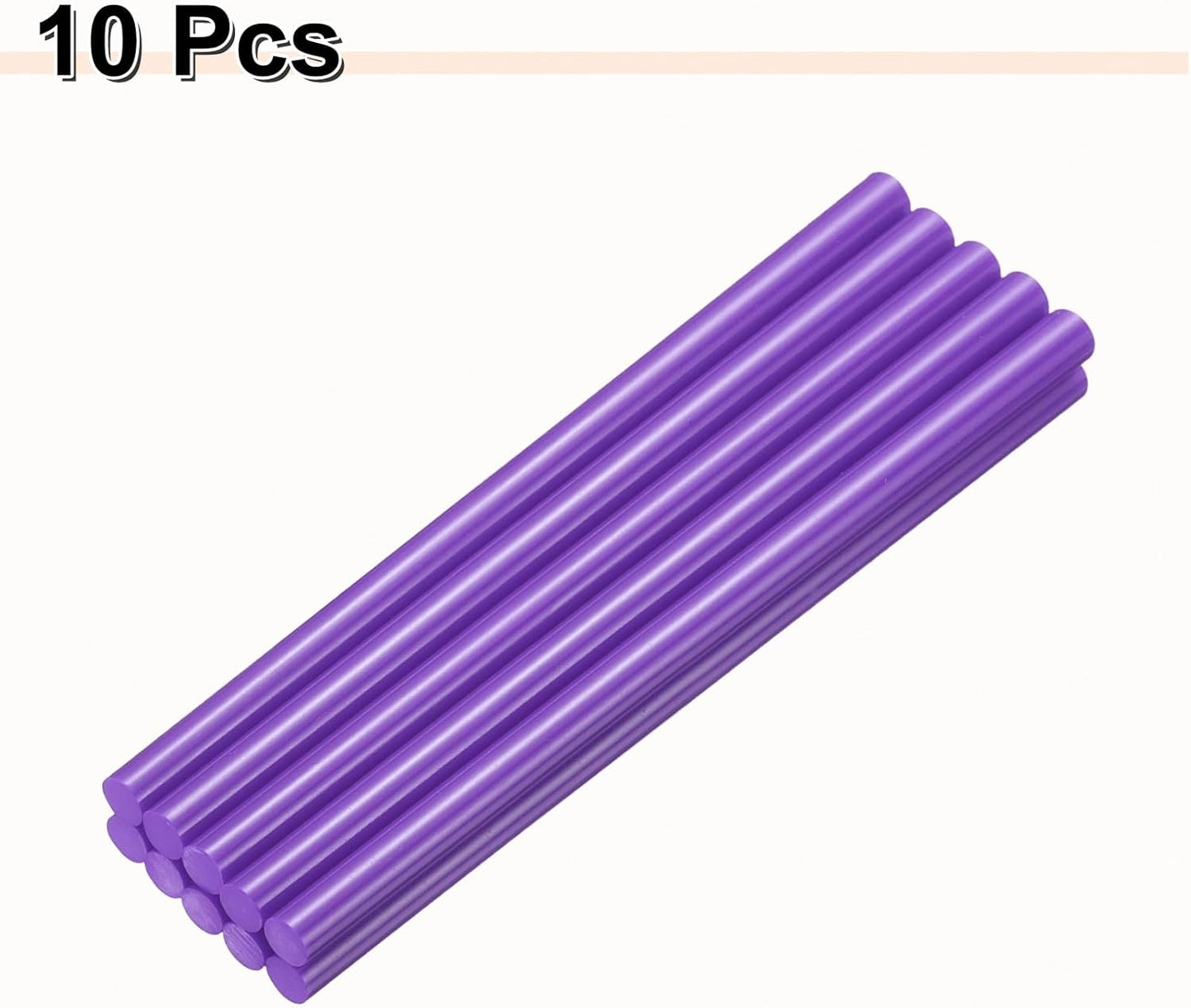 HARFINGTON 10pcs Hot Glue Sticks 0.43" Dia x 9.84" Long EVA Mini Hot Melt Adhesive Glue Stick for Hot Melt Gun Wood Plastic Glass Flowers Fabrics Foam, Purple