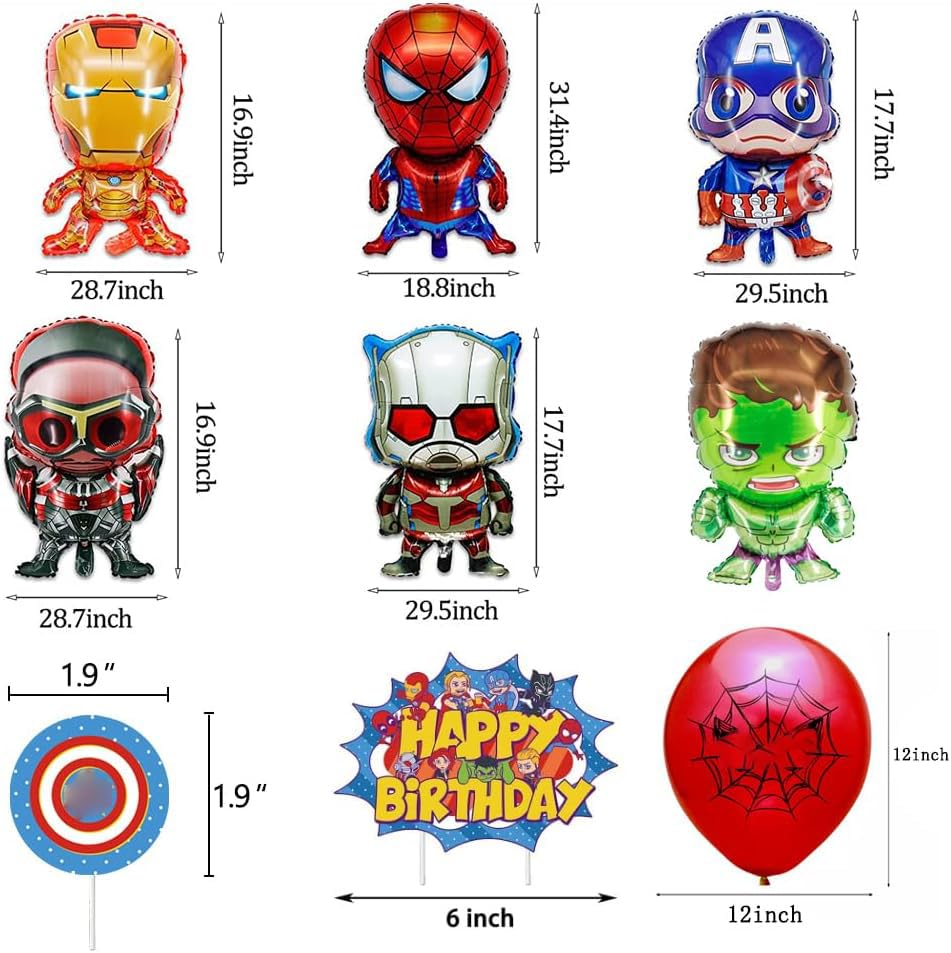 Birthday Decoration,Birthday Party Supplies,birthday Banner,Balloons,Toppers Cake Toppers,6 Pcs