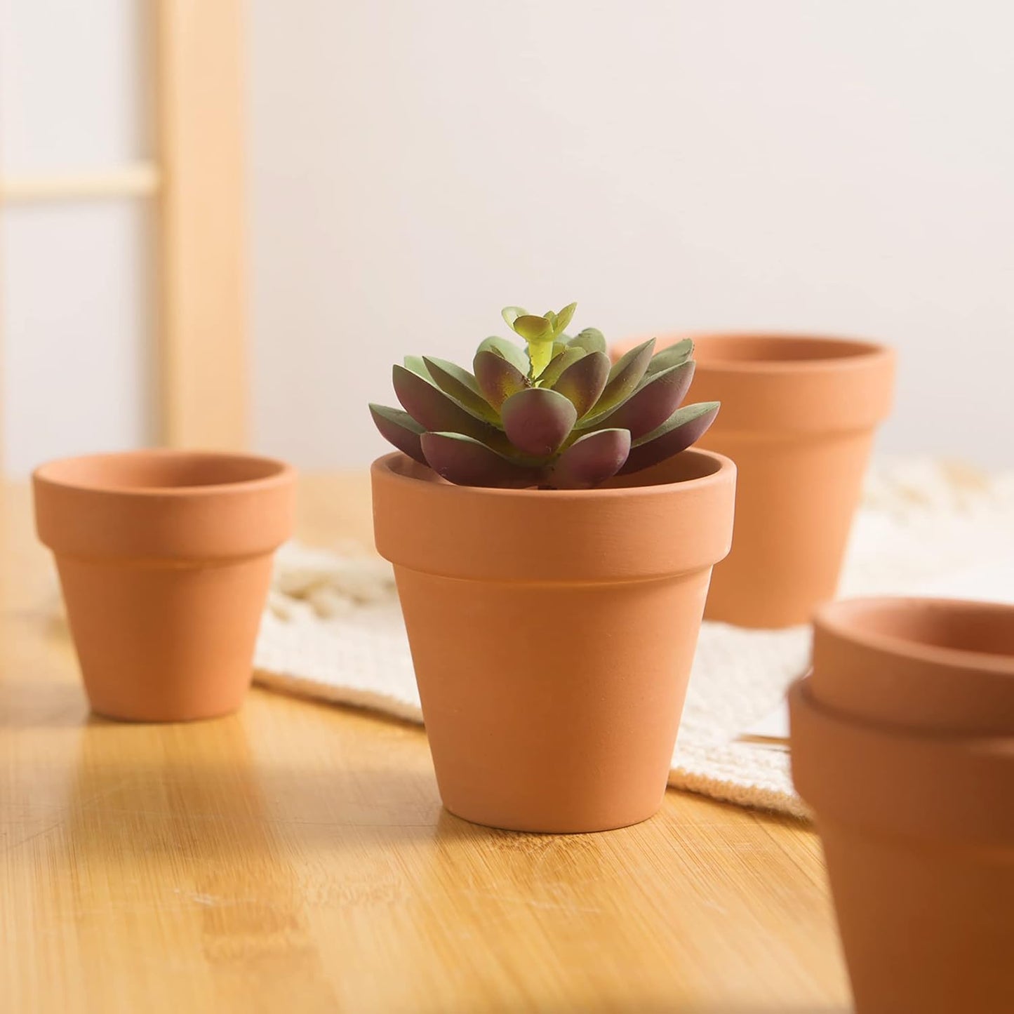 54 Pcs Small Mini Clay Pots 2.1'' Terracotta Pot Clay Ceramic Pottery Planter Cactus Flower Pots Succulent Nursery Pots- Great for Window Boxes, Cactus, Plants, Crafts, Wedding Favors