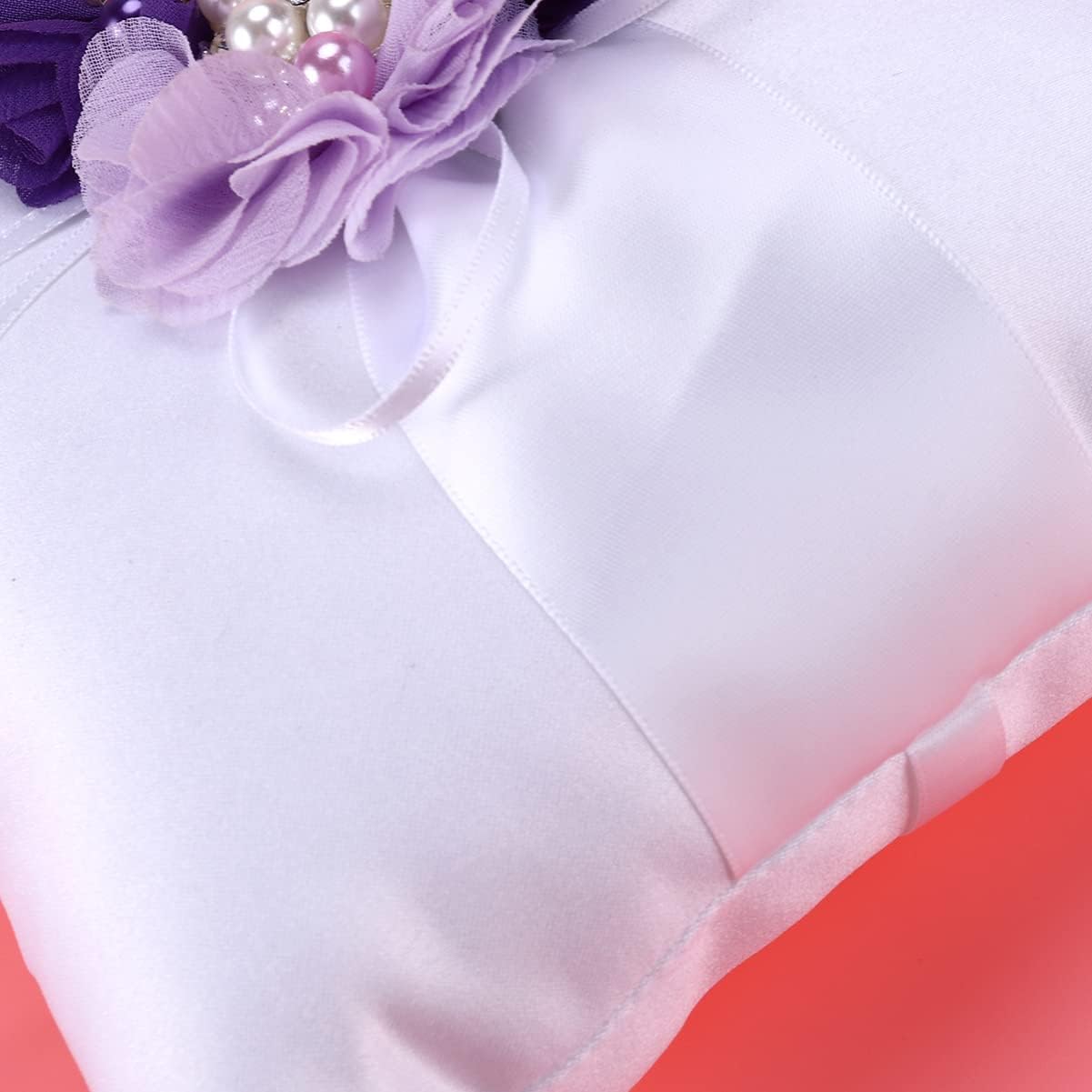 Couples Gifts Wedding Ring Pillow Wedding Girl Basket Ring Pillow Bearer Pillow Set 20x20cm Pillow for Holder Ceremony Dresses Cushion Boy s