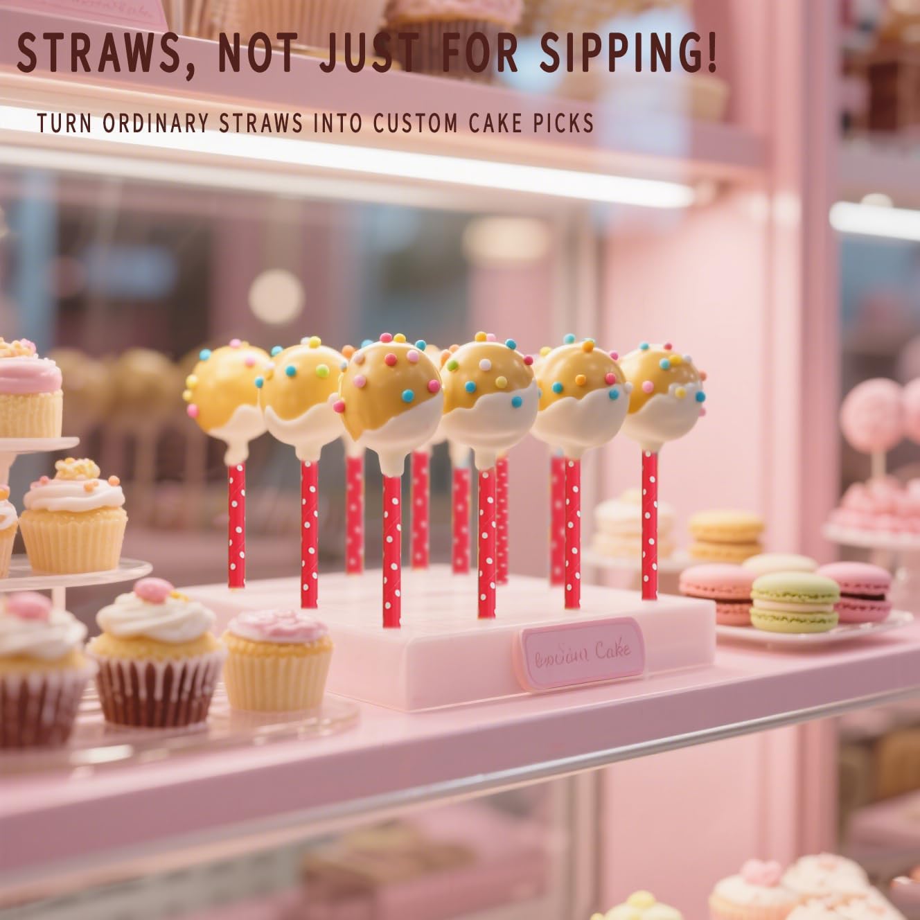 Red Paper Straws White Polka Dot Disposable Paper Drinking Straws for Parties, Weddings - 100 Pack, 7.75 Inch