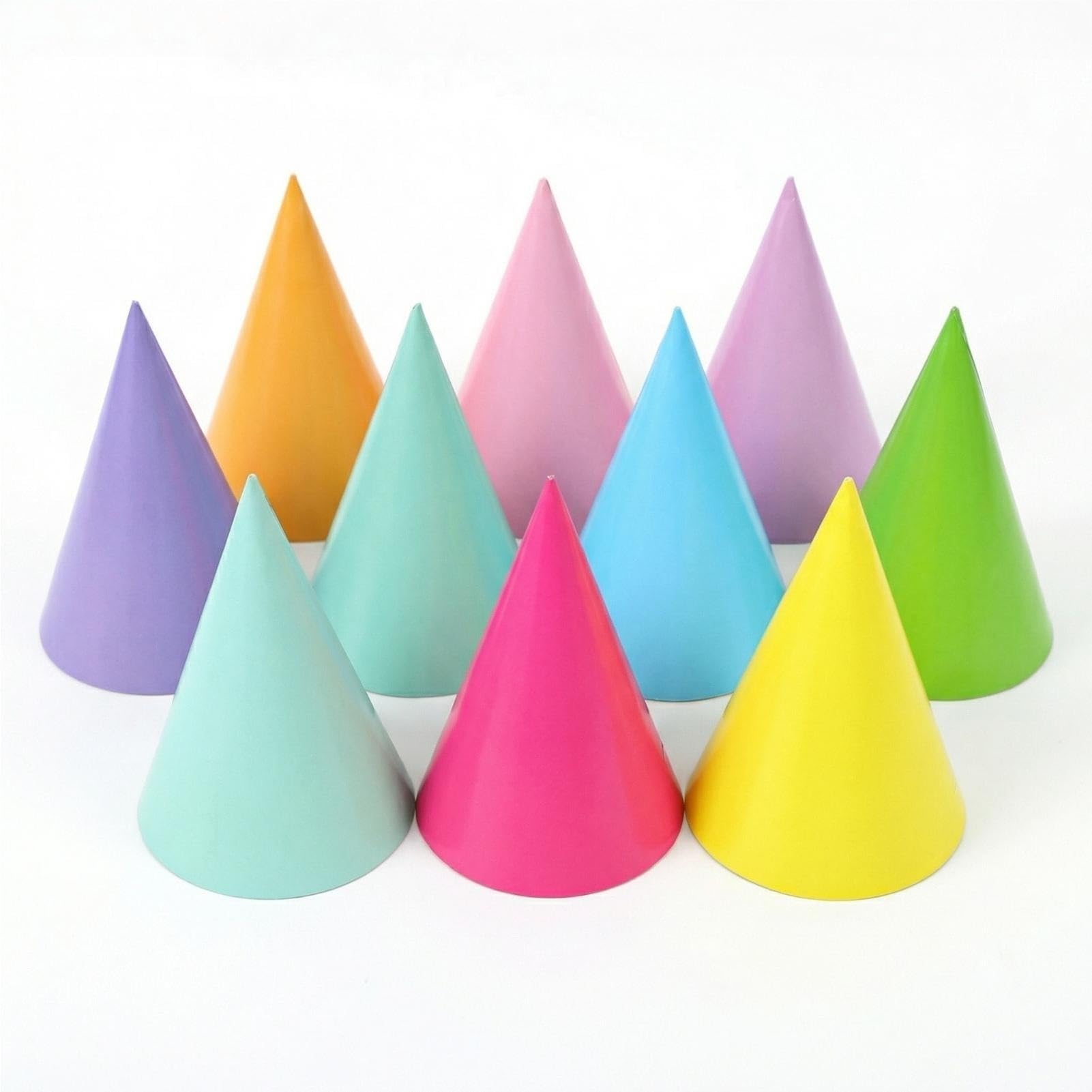 Fvumhlaoog 16PCS Pre-Assembled Party Hats for Kids|Birthday Hats for Adults
