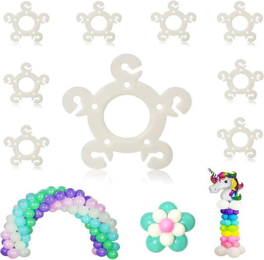 135 Pcs Flower Balloon Clips for Balloon Arch Plastic Balloons Arch Clips Flower Balloons Connectors Clip Holders for Weddings Birthdays