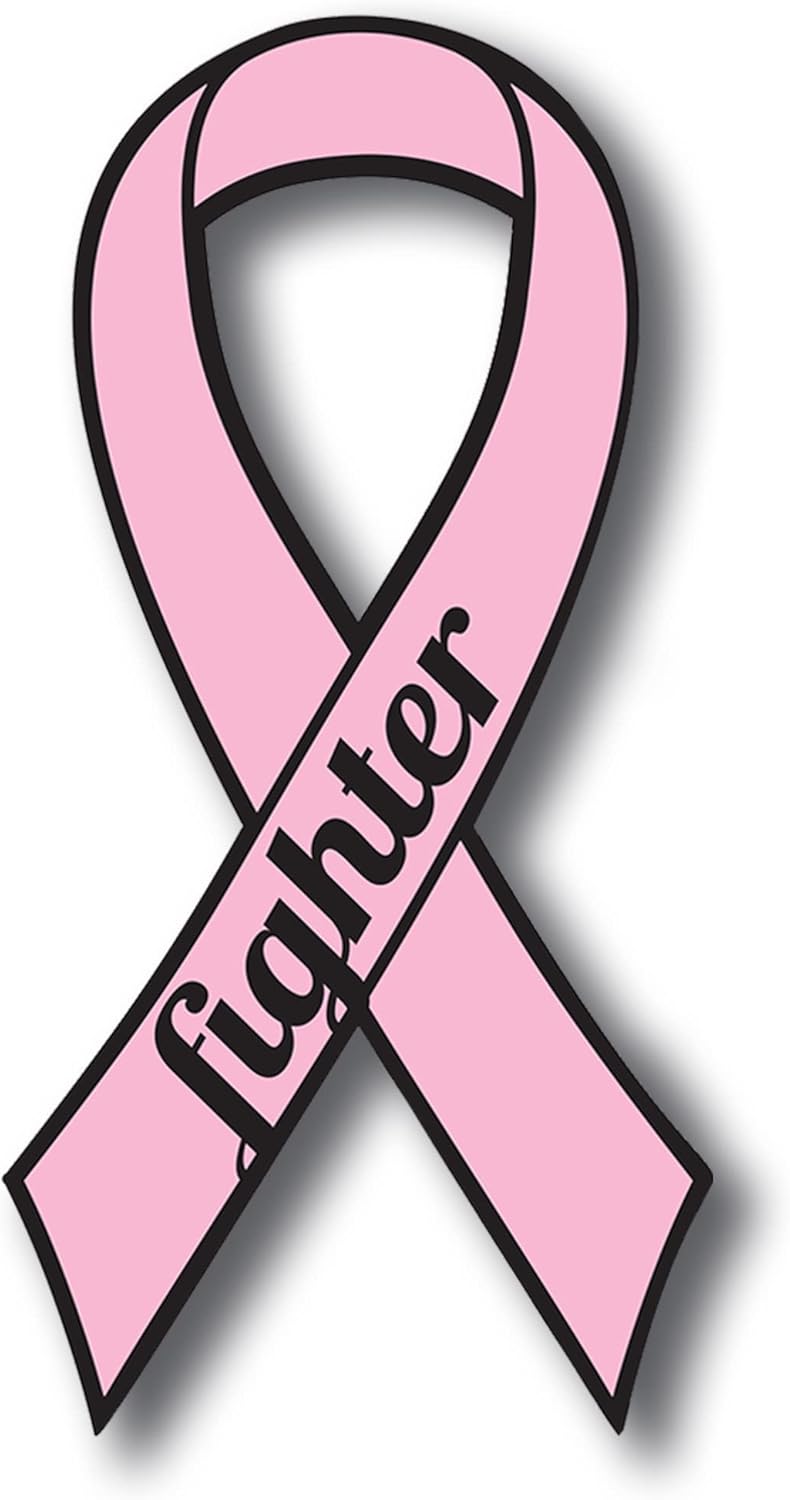 Magnet Me Up: Support Breast Cancer Fighter Pink Ribbon Magnet Decal - 3.5x7 Inches, Heavy-Duty Automotive Magnet for Car, Truck, SUV - Show Your Support and Encouragement with This Magnet