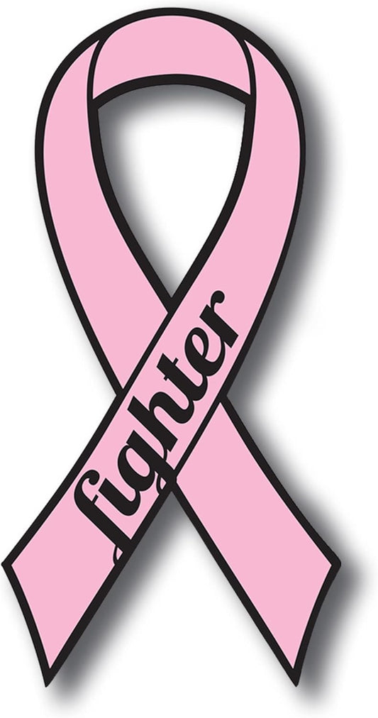 Magnet Me Up: Support Breast Cancer Fighter Pink Ribbon Magnet Decal - 3.5x7 Inches, Heavy-Duty Automotive Magnet for Car, Truck, SUV - Show Your Support and Encouragement with This Magnet