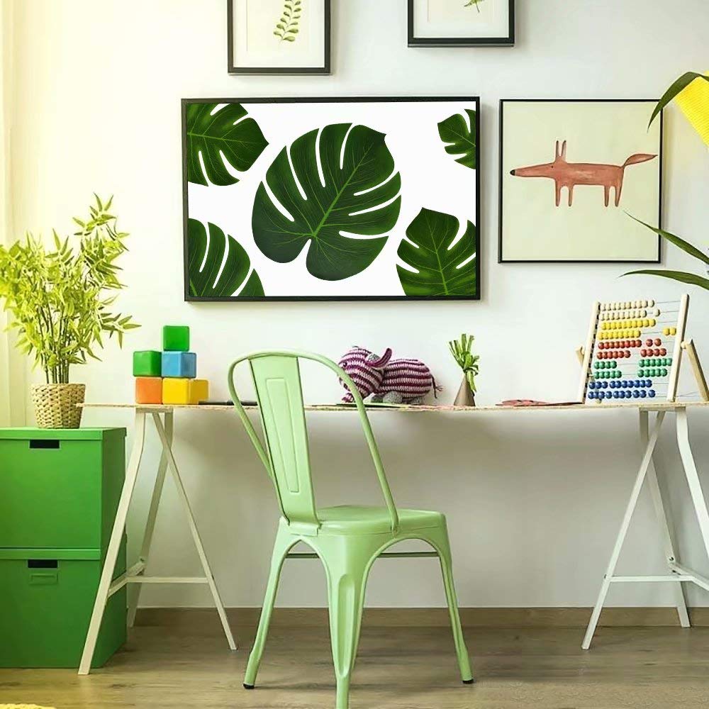 UMIKU 60Pcs Luau Party Decorations Tropical Hawaiian Supplies Palm Leaves