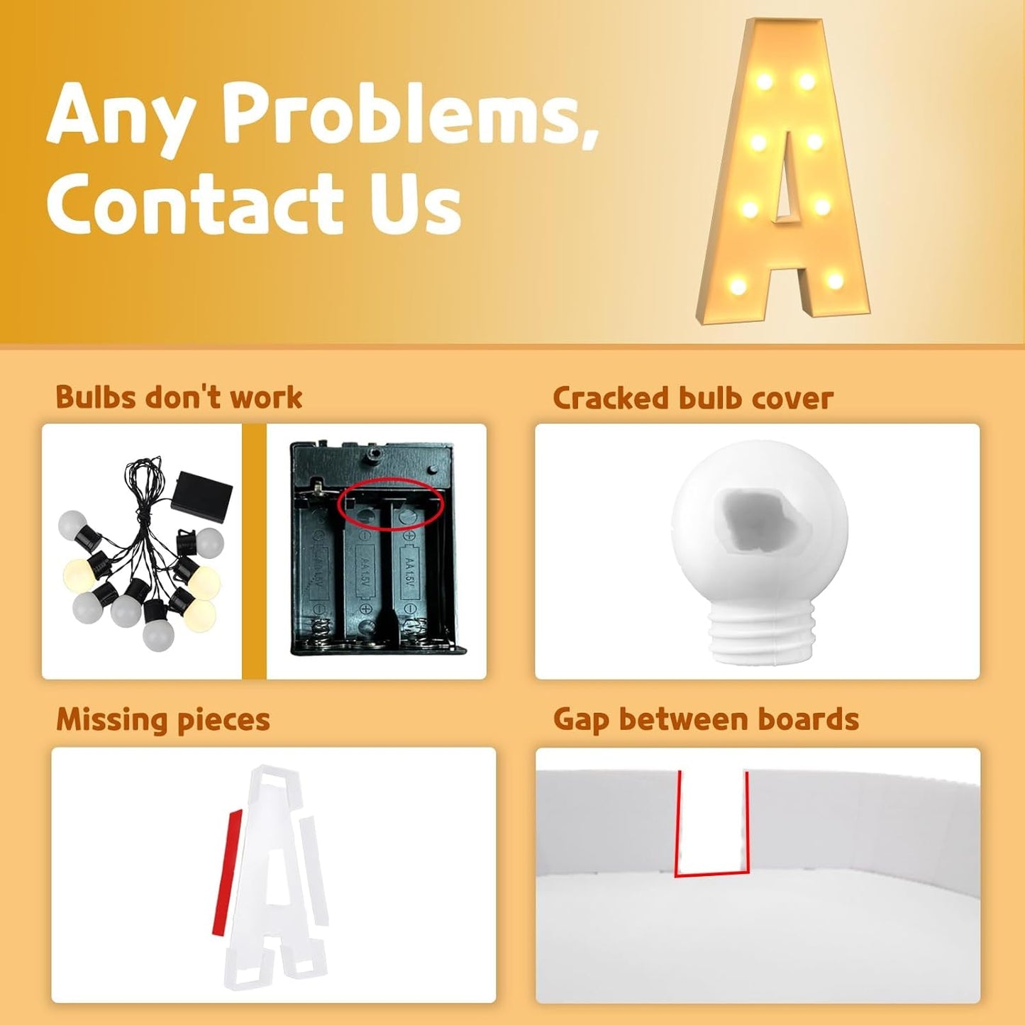 imprsv Marquee Light Up Letters, 3FT Mosaic Letters with Light for Baby Shower Graduation Party Decor, Large A for Engagement Wedding Party Decorations (Need to Assemble)