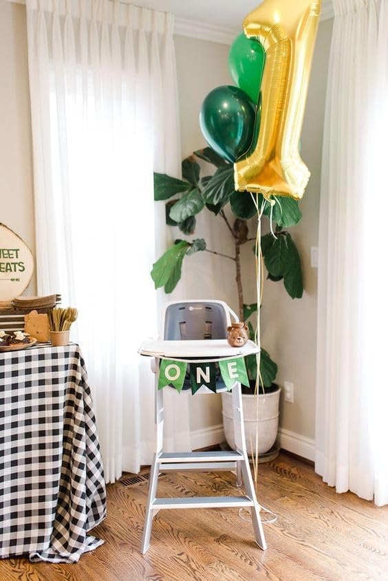 Gold 1 Balloon - Number Balloon 40 Inch, 1st Gold Birthday Decorations