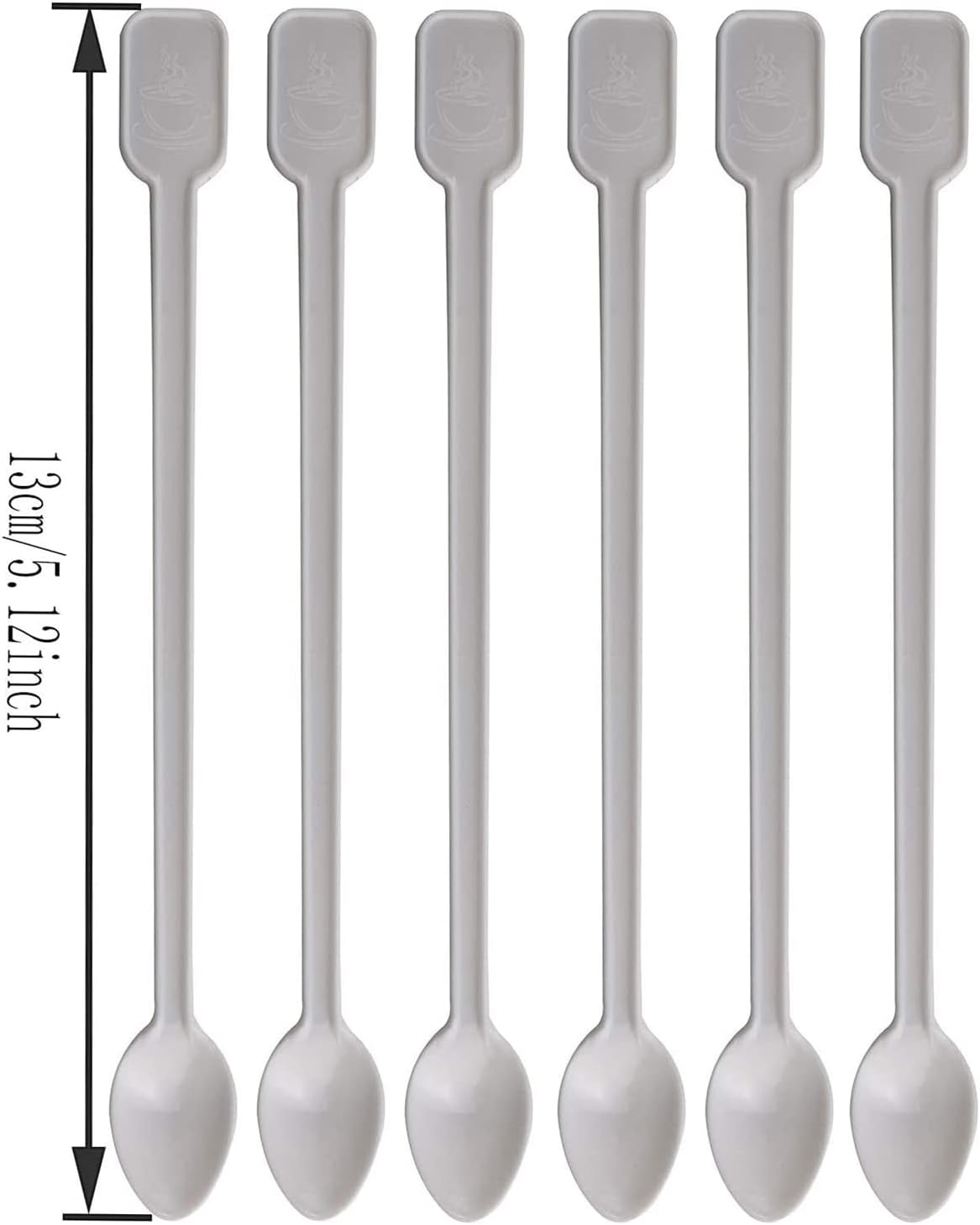 Coffee Spoon 500 PCS Disposable Tiny Coffee Tea Spoon White Plastic Stir Cocktail Sticks Mini Tea Stirrer