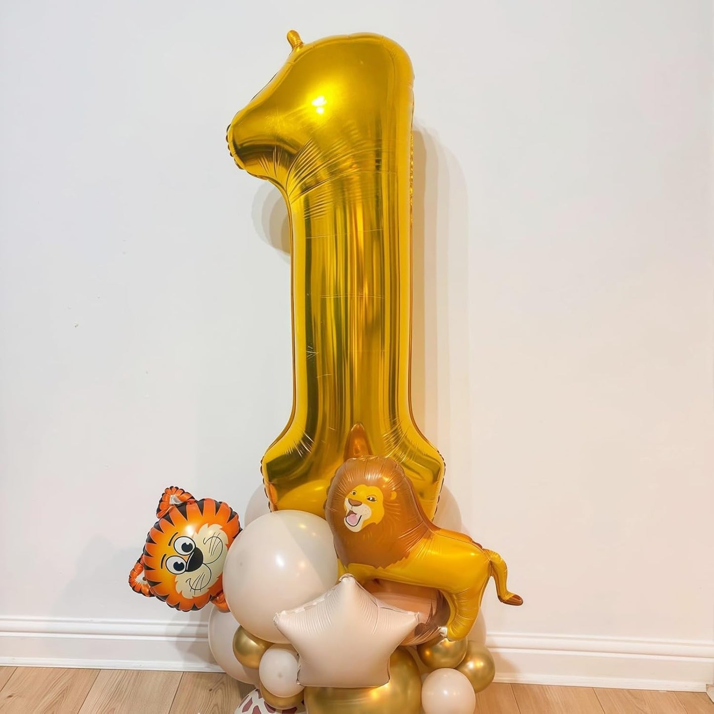Gold 6 Balloon Number,40 Inch Number 6 Balloon Large Gold 6 Foil Mylar Helium Balloon for Birthday Party Decorations