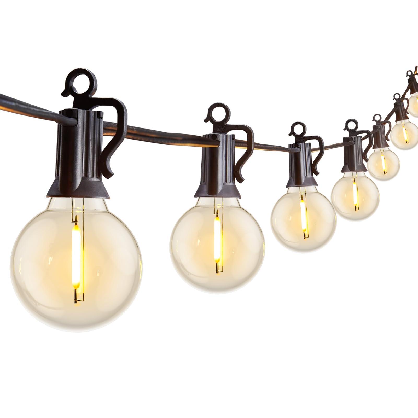 Brightown Outdoor String Lights, 29FT G40 LED IP65 Waterproof Patio Lights
