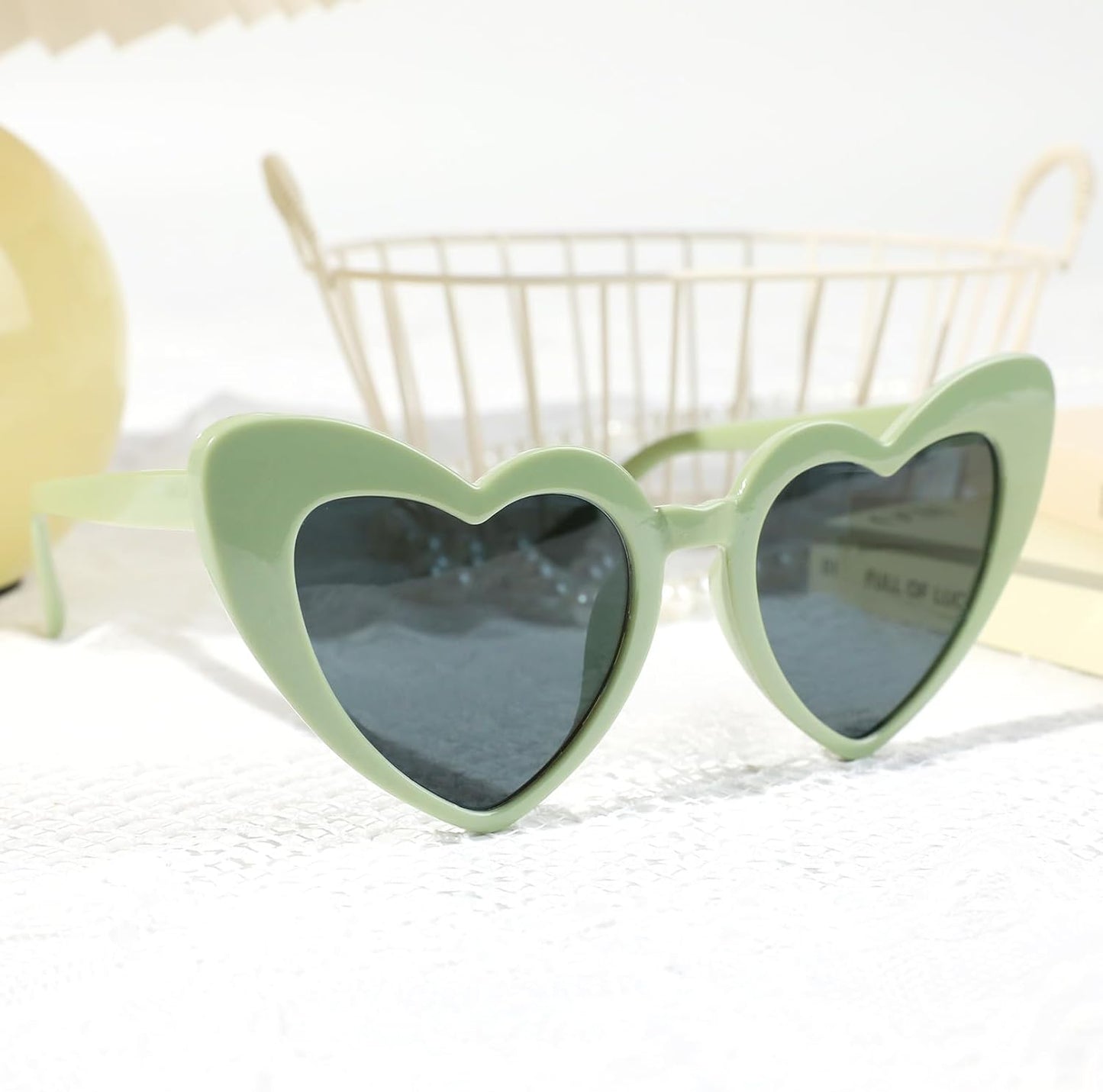 YOGFIT Heart Sunglasses for Women Fashion Classic Love Eye Protection Sunglasses Vintage Cute Heart Sunglasses