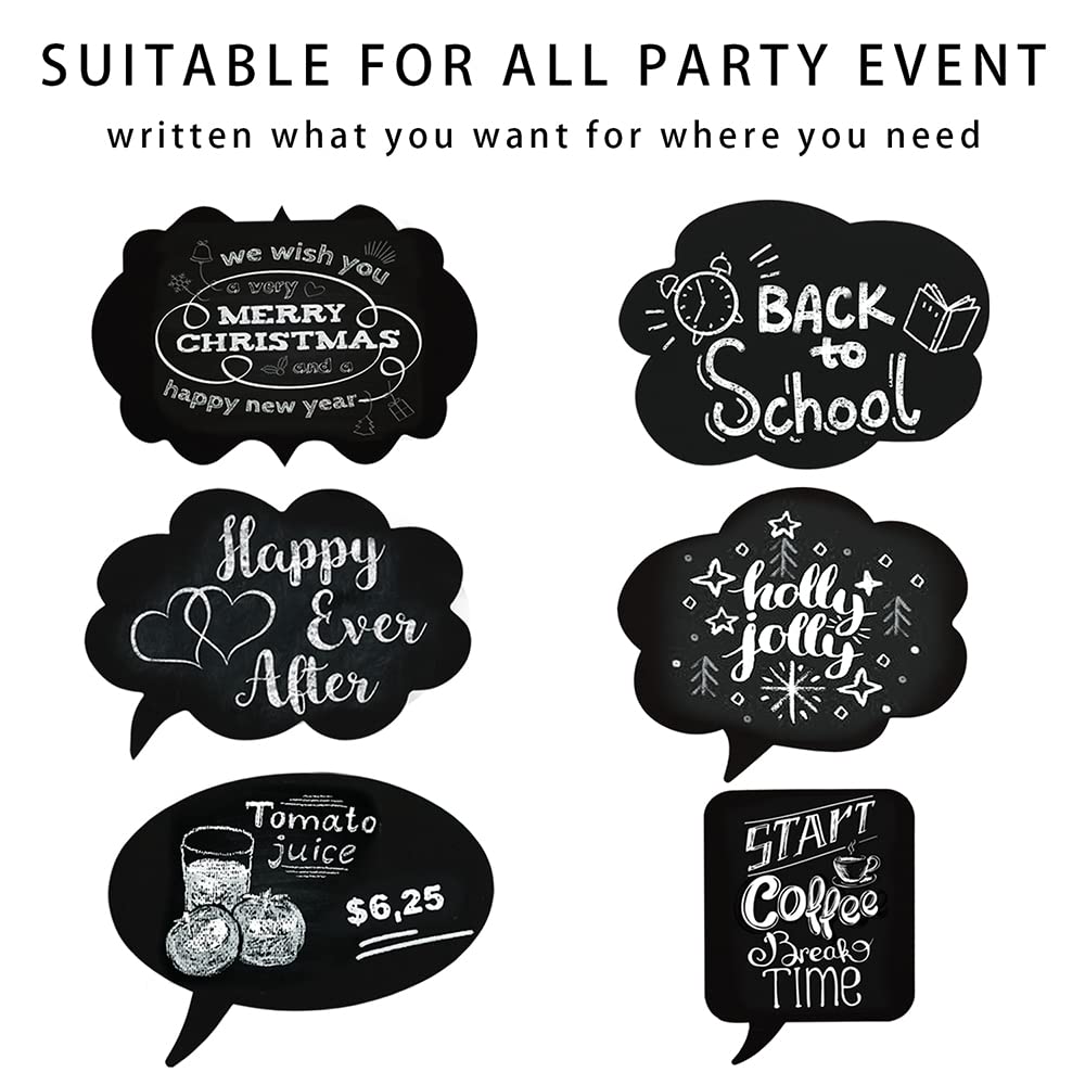 Tvorvik Large Blank Photo Booth Props, 11Pcs Party Props Signs Decorations
