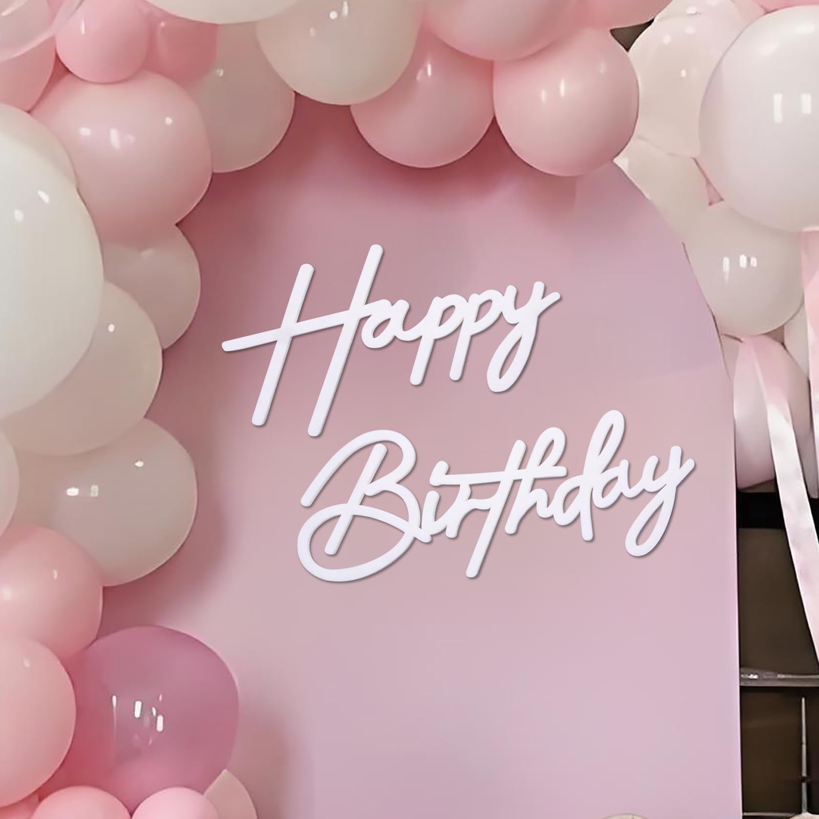 GYFCI Happy Birthday Sign for Backdrop - Felt Happy Birthday Letters Sign for Girls, Boys & Adults'