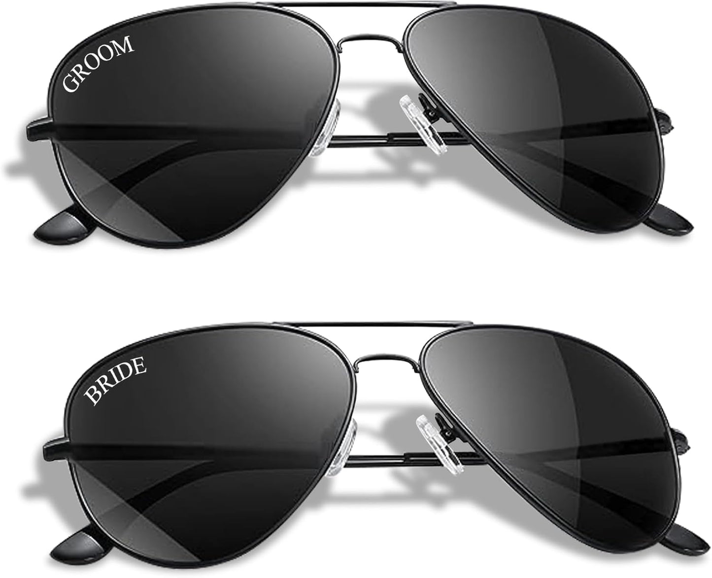 Bride and Groom Polarized Sunglasses for Wedding – UV400 Protection, Lightweight & Stylish Couple Sunglasses