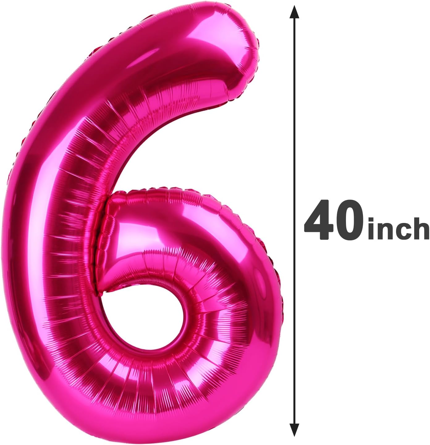 40 Inch Big Hot Pink Number 26 Balloon Birthday Decoration, Number 26 Helium Balloon 26 Celebration, Boy Girl Baby Anniversary Party Graduations Supplies Decorations