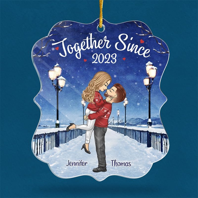 Pawfect House Acrylic Ornament, Personalized Couple Christmas Ornaments, Husband Wife Gifts, Romantic Acrylic Ornament, Yours is My Favorite, Christmas Decorations for Bedroom, Xmas Tree Decorations