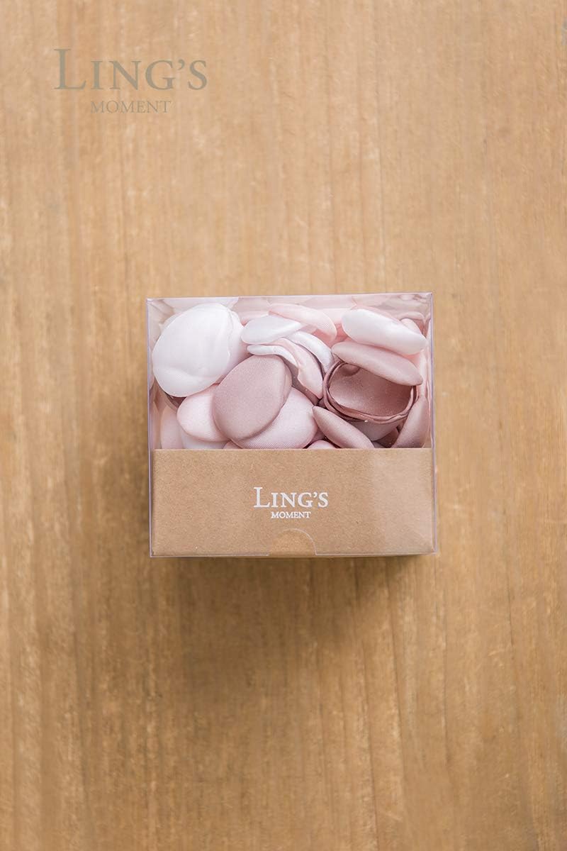 Ling's Moment Rose Petals, Silk Flower Petals for Wedding/Aisle/Flower Girl Baskets/Table Centerpiece Décor,etc.Dusty Rose Pink 400pcs