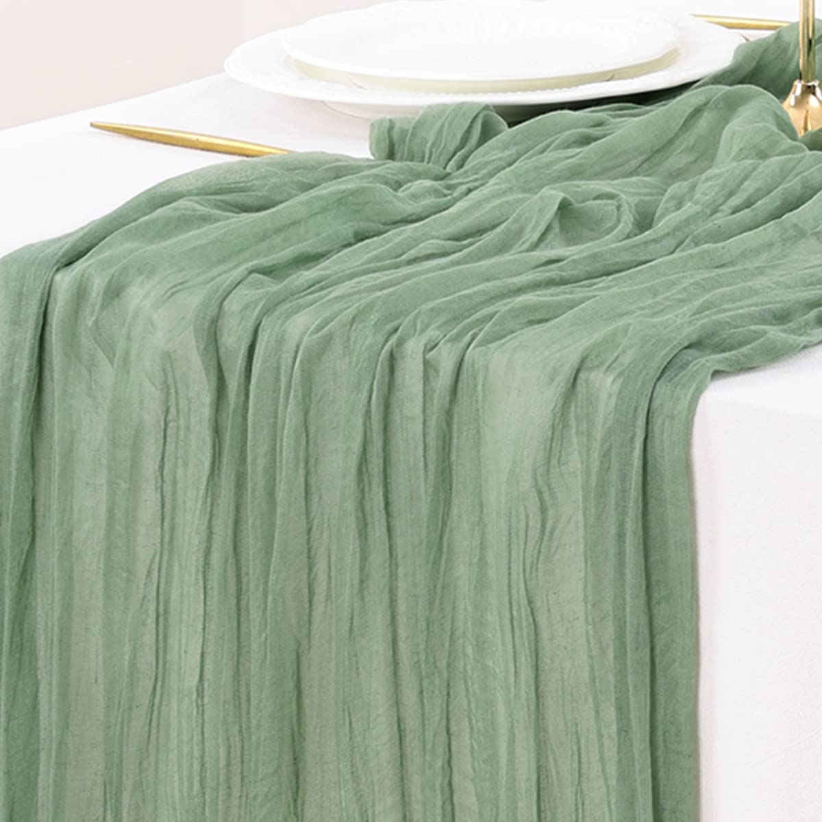 Cheesecloth Table Runner Summer Boho Wedding Birthday Party Home Decor