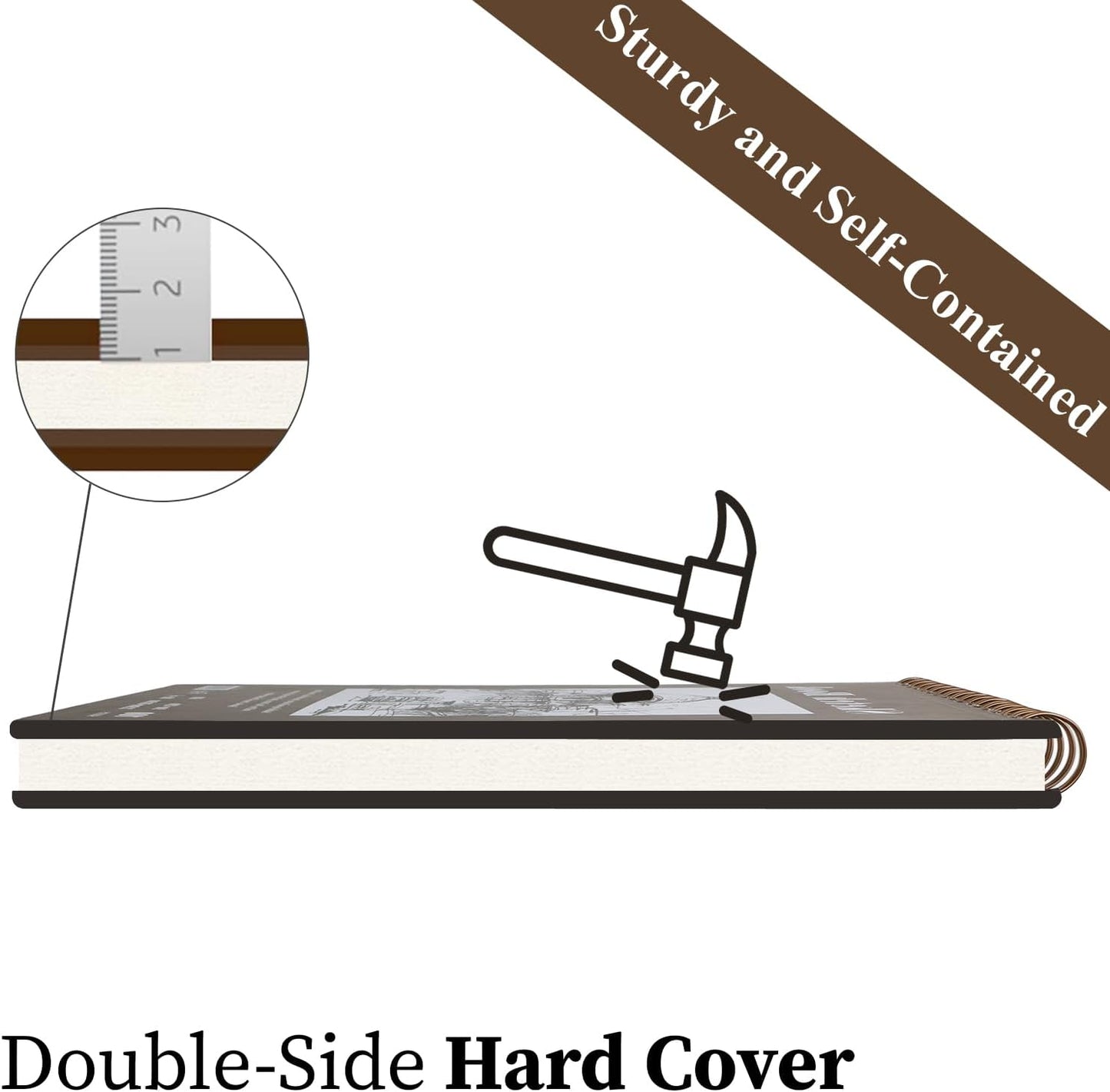 Sketch Book 11 x 14?? 100 Sheets Top Spiral Sketchbook, 68lb /100gsm Drawing Paper Pad, Sketch Pads for Drawing for Adults, Large Sketchbook.