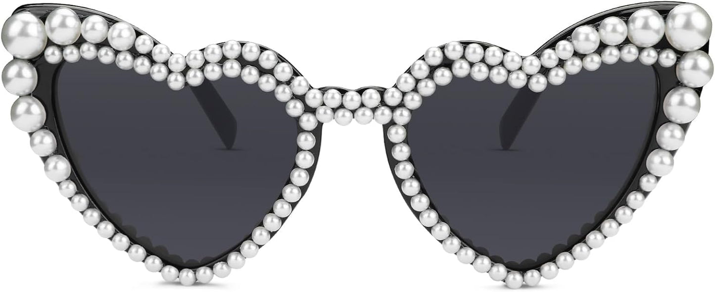 YOGFIT Heart Sunglasses for Women Fashion Classic Love Eye Protection Sunglasses Vintage Cute Heart Sunglasses