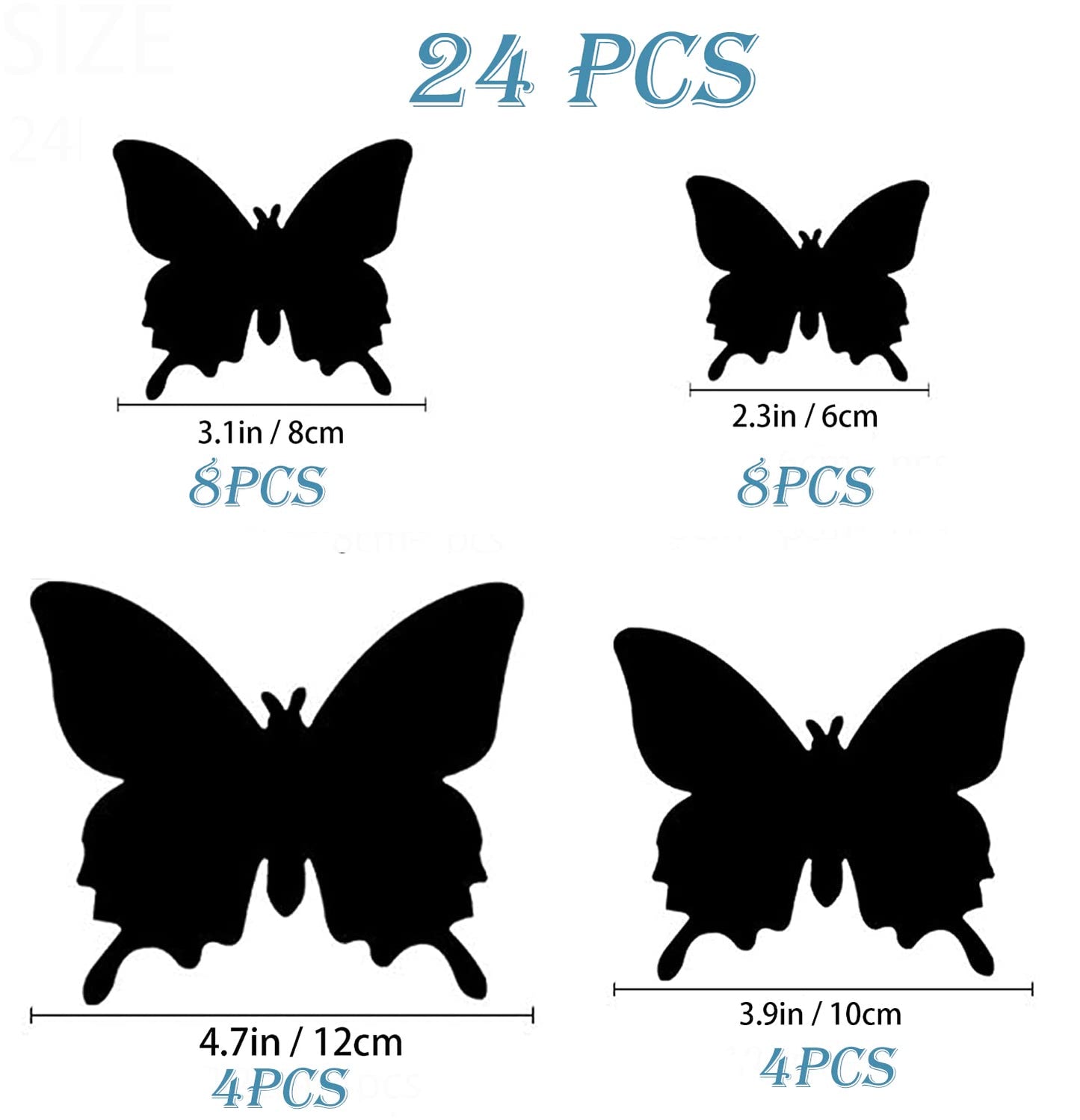 OPSEAM 3D Butterfly Wall Decor Butterfly Decorations Stickers with Magnets