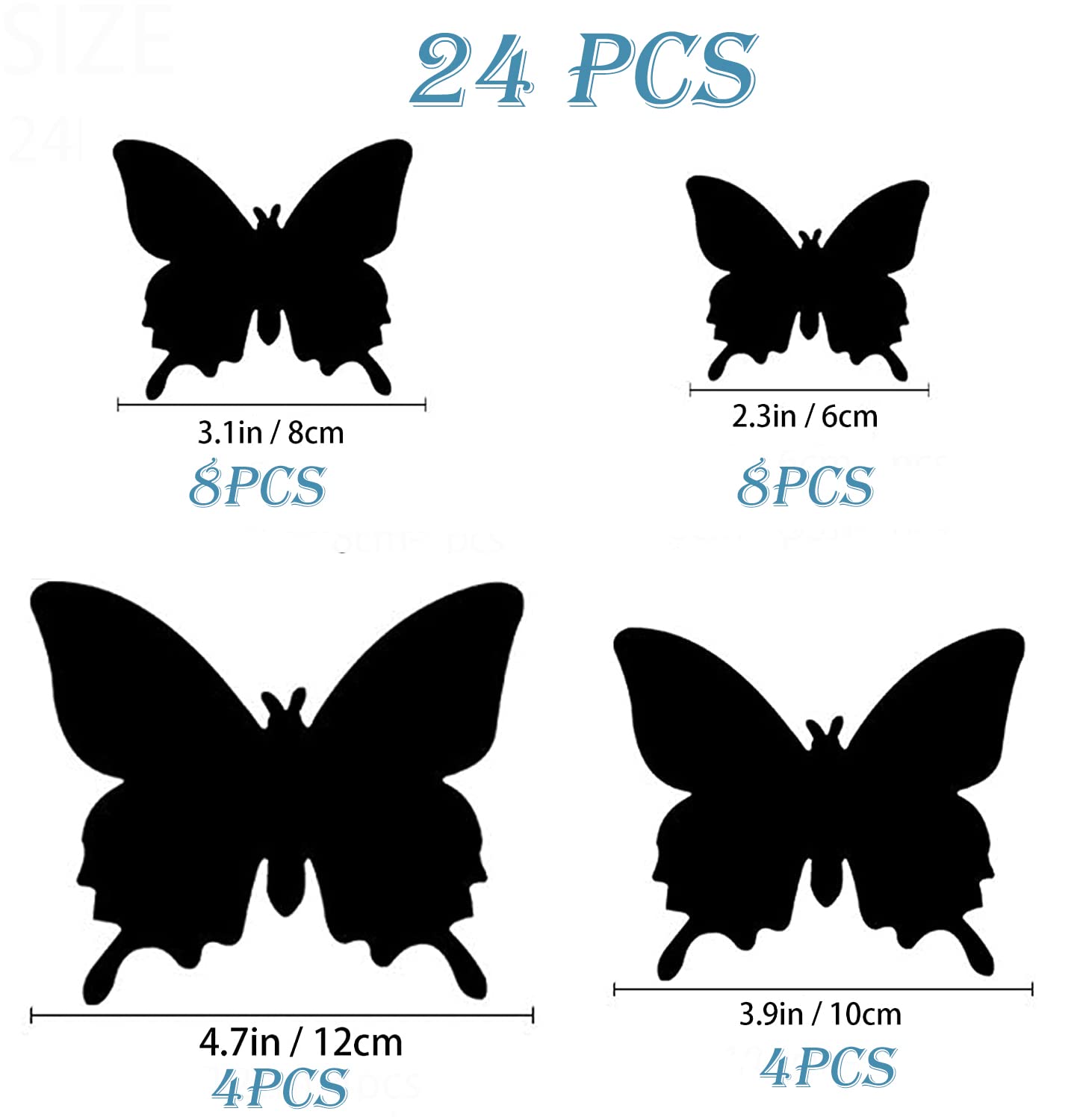 OPSEAM 3D Butterfly Wall Decor Butterfly Decorations Stickers with Magnets
