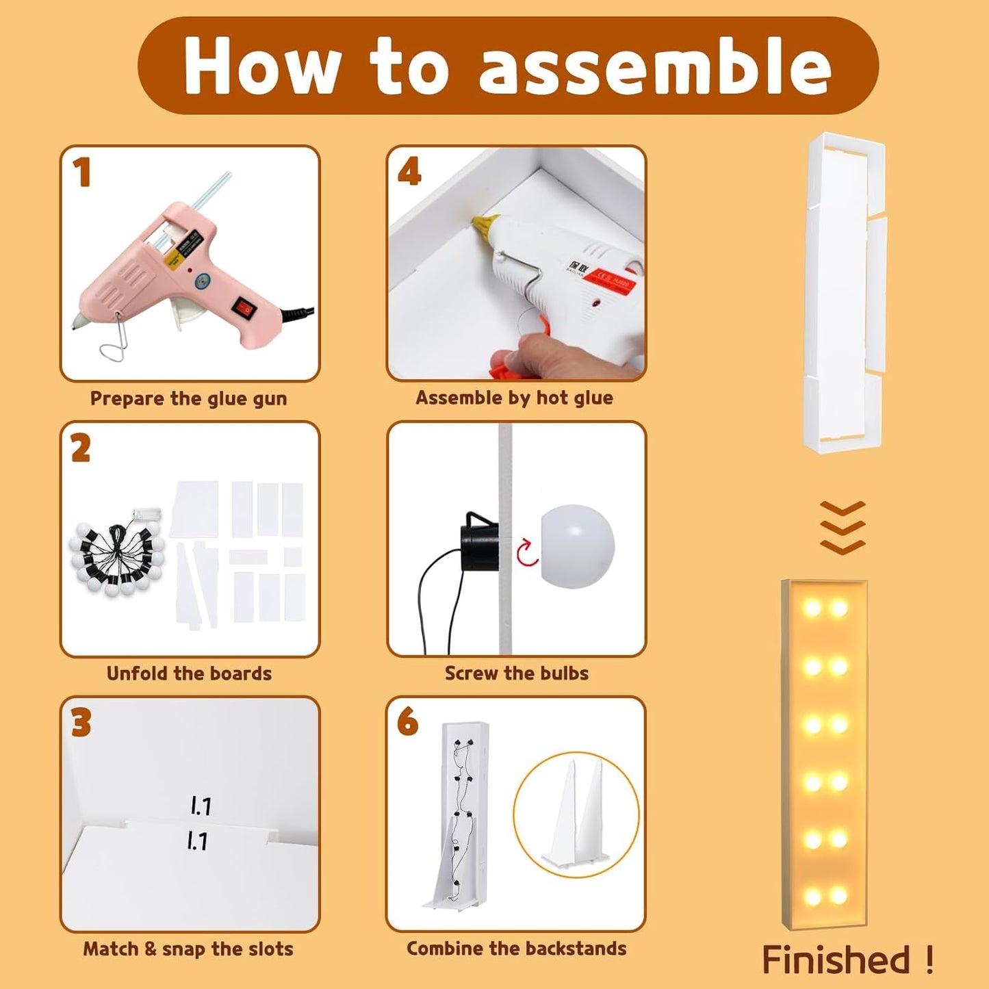 imprsv Marquee Light Up Letters, 4FT Mosaic Letters with Light for Baby Shower Graduation Party Decor, Large I for Engagement Wedding Party Decorations (Need to Assemble)