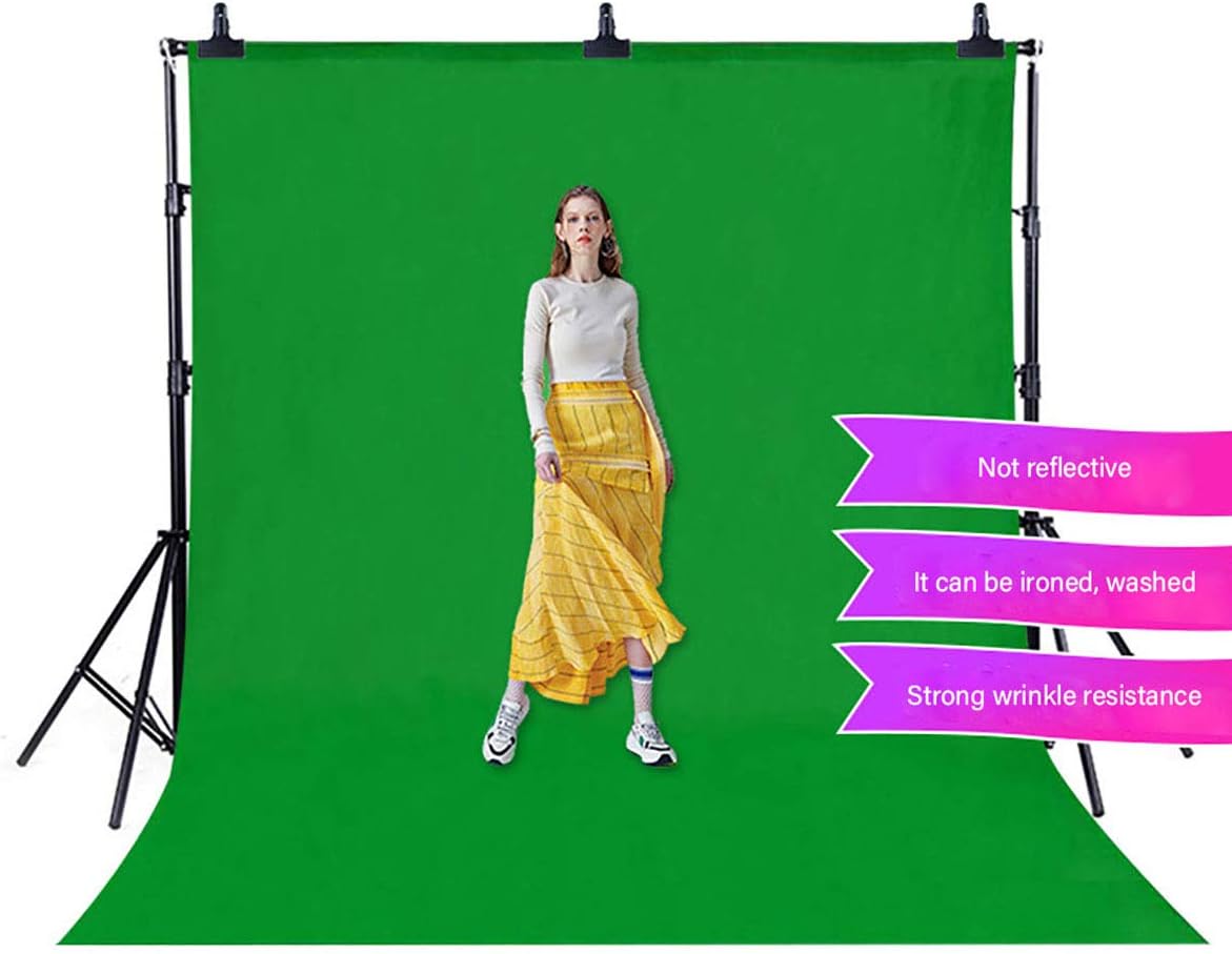 Green Screen Backdrop 10x12ft Photo Backdrop Chromakey Muslin Portrait Green Backdrop for PS Keying/Video Creation/Studio Portrait Shoots
