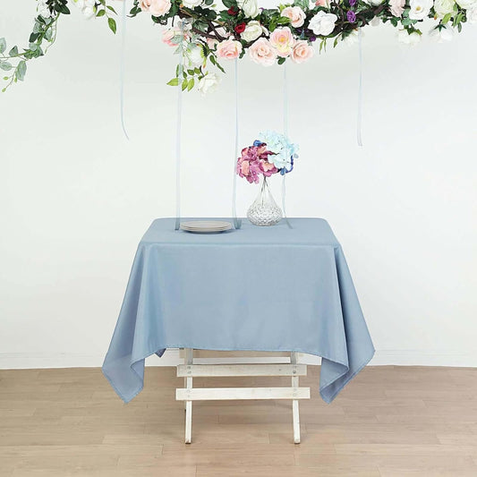 Efavormart 70" Square Linens Dusty Blue Wholesale Linens Polyester Square Linen Tablecloth for Wedding Banquet Party Restaurant