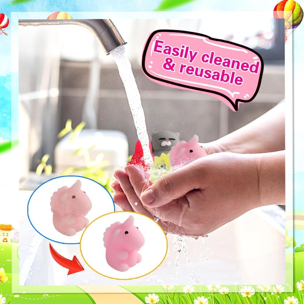 80 Pcs Party Favors for Kids 4-8, Kawaii Squishies Mochi Squishy Toys Bulk