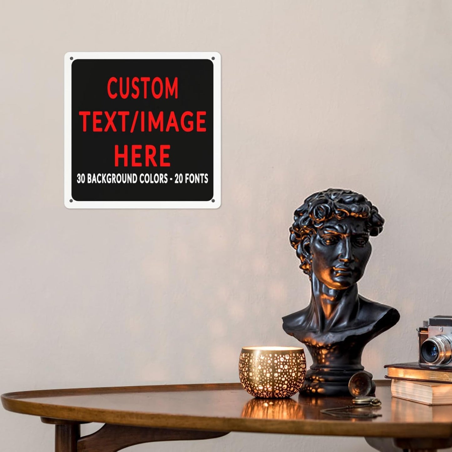 Custom Sign Personalized Custom Metal Sign, Customize For Office, Business, Workplace, Office, Home, Delivery Signs 12x12