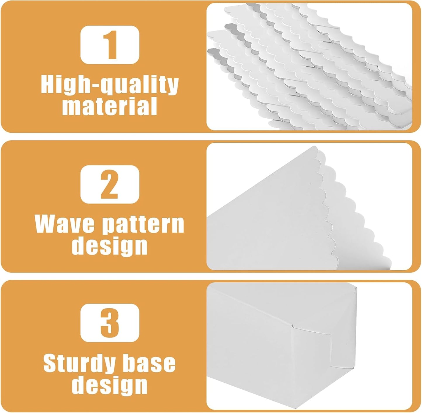 50 Pcs Popcorn Boxes Mini Paper Popcorn Box Cardboard Popcorn Container for Party Disposable Snack Candy Popcorn Bags Popcorn Holder for Movie Nights Birthday Wedding (White)