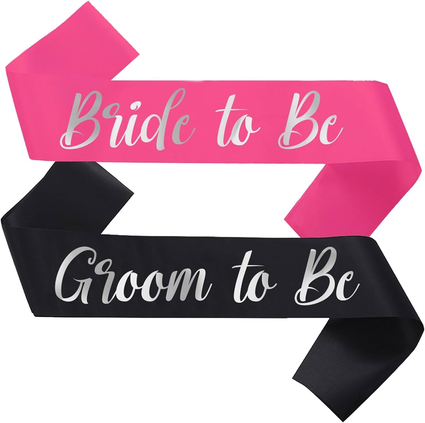 Bride to Be Sash and Groom to Be Sash, Bachelorette Party Supplies Engagement Party Favors, Bridal Shower Sashes Bachelor Decorations Hot Pink