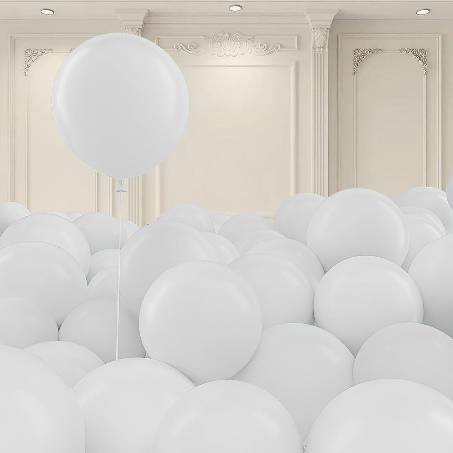 125 pcs White Balloons 5 Inch, Small Balloon Garland Arch Kit for Birthday Party Decorations Anniversary Wedding Baby Shower Party Decor