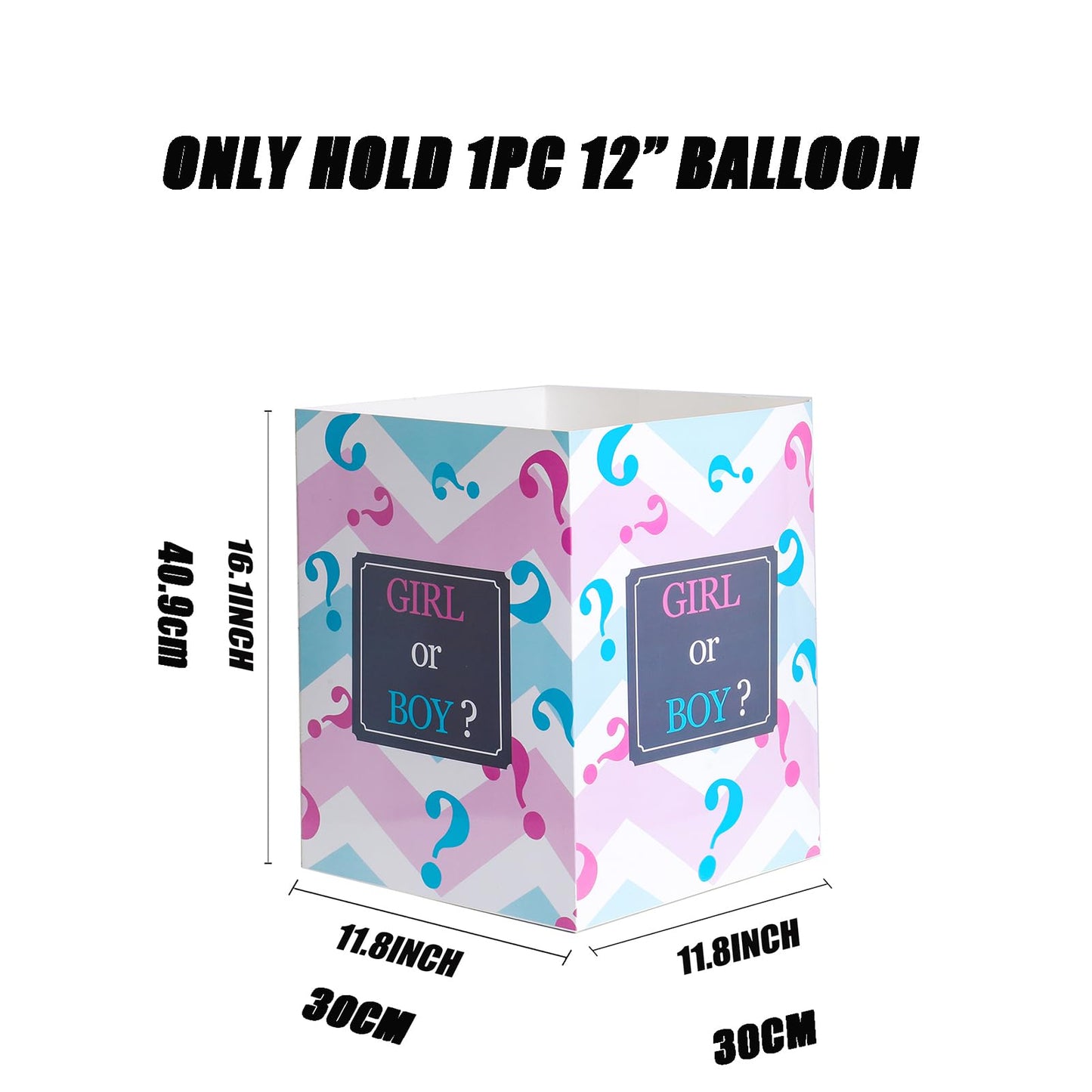 MEYSIMOON Gender Reveal Balloon Box Funny Idea for Boy Girl Gender Reveal Party Decorations