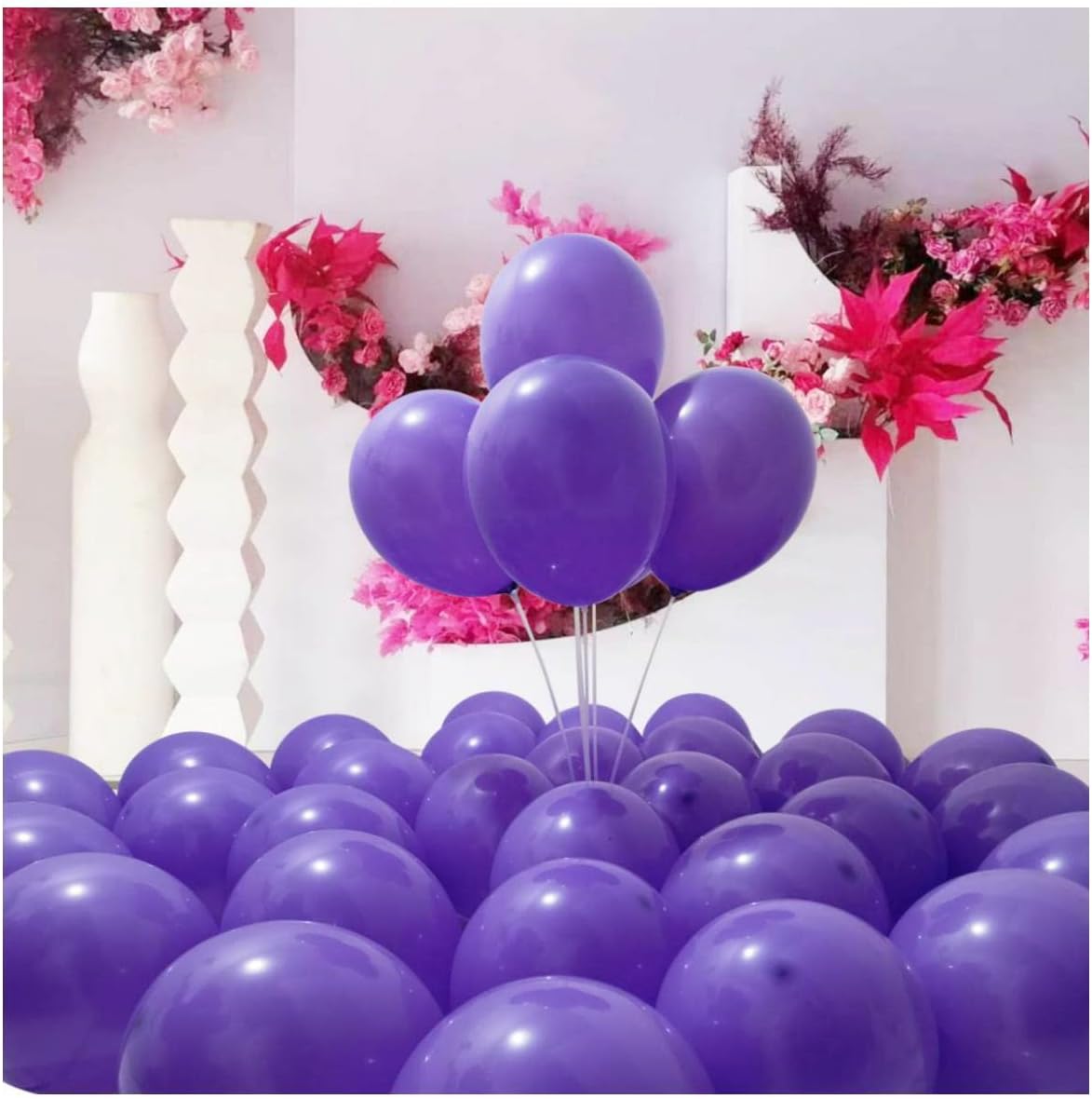 300 Pack Purple Balloons 12 inch Purple Latex Party Balloon Bulk for Various Party Events Decorations