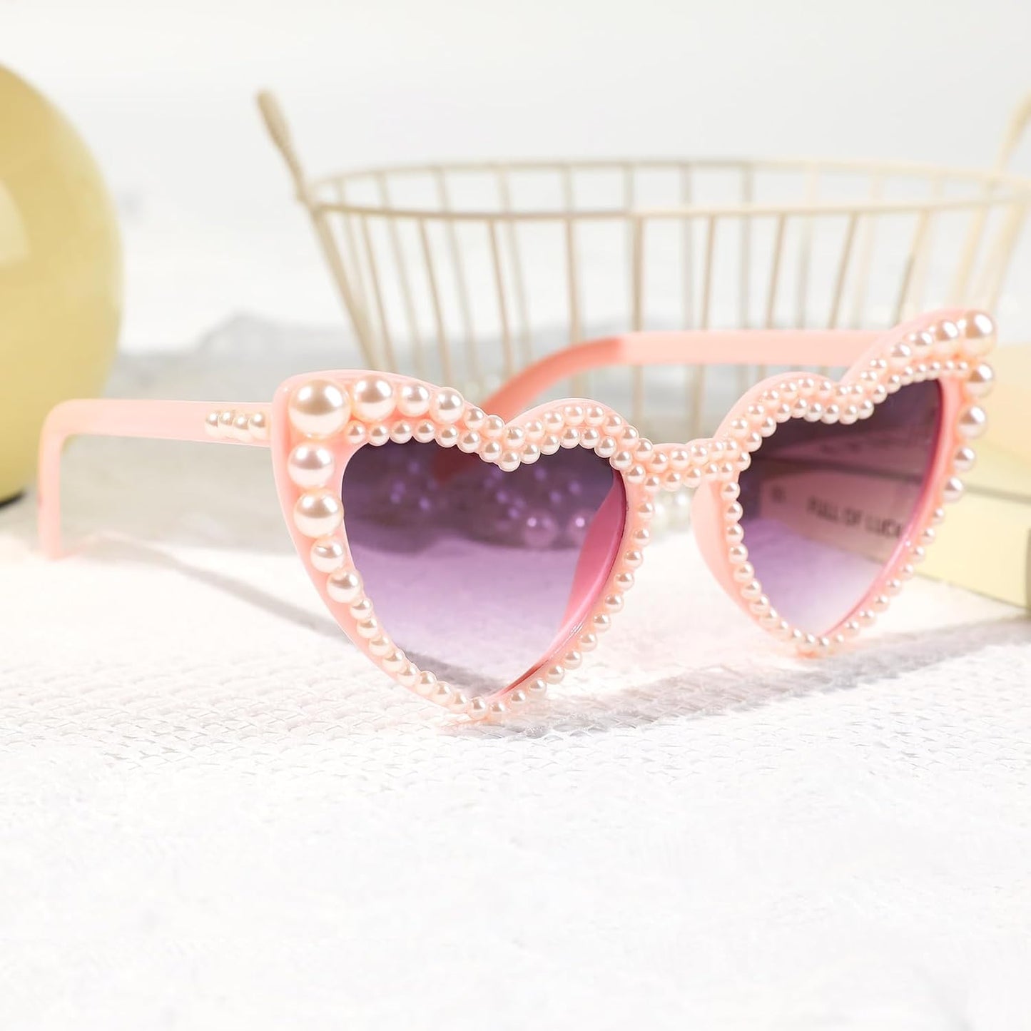 YOGFIT Heart Sunglasses for Women Fashion Classic Love Eye Protection Sunglasses Vintage Cute Heart Sunglasses