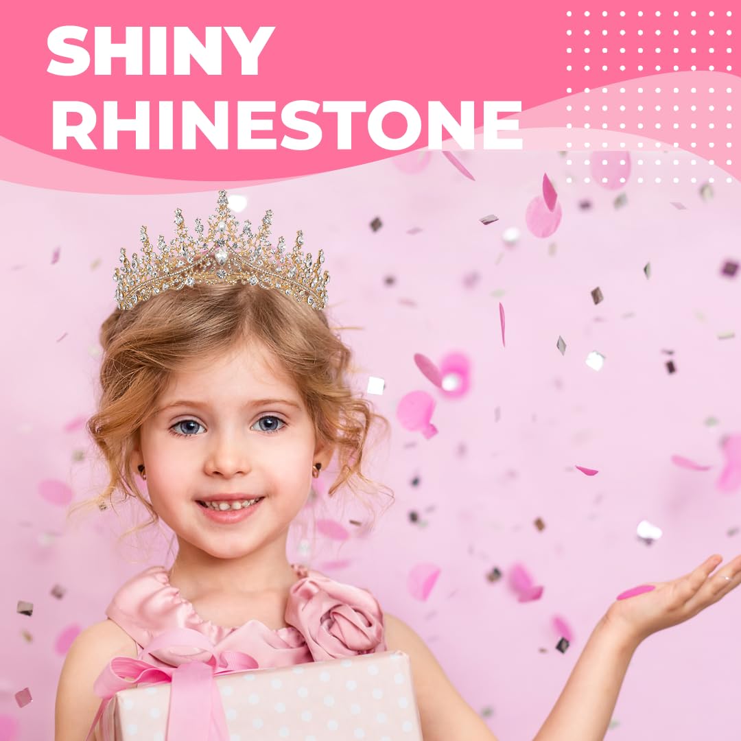 Papoopy Birthday Tiara Crown with Sash for Women, Birthday Queen for Party