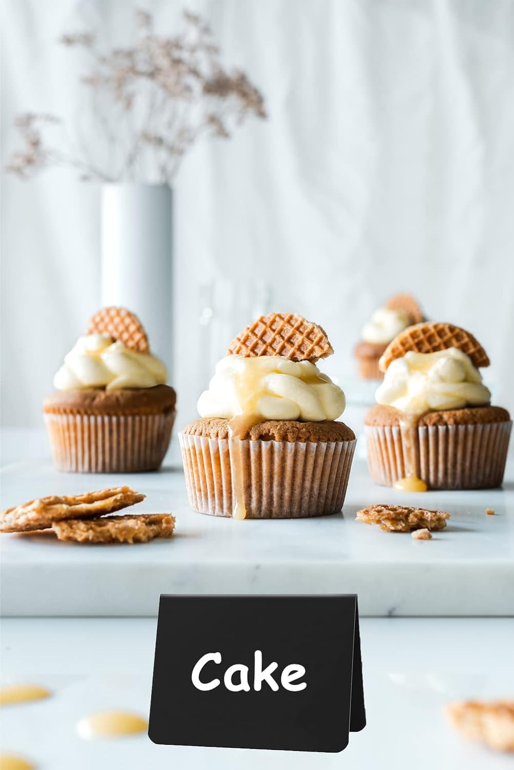 20PCS Mini Chalkboard Signs for Food, Reusable and Reserved Table Signs, Food Labels for Party Buffet, Easy to Write and Wipe Out, Catering Supplies Buffet Display, Place Cards