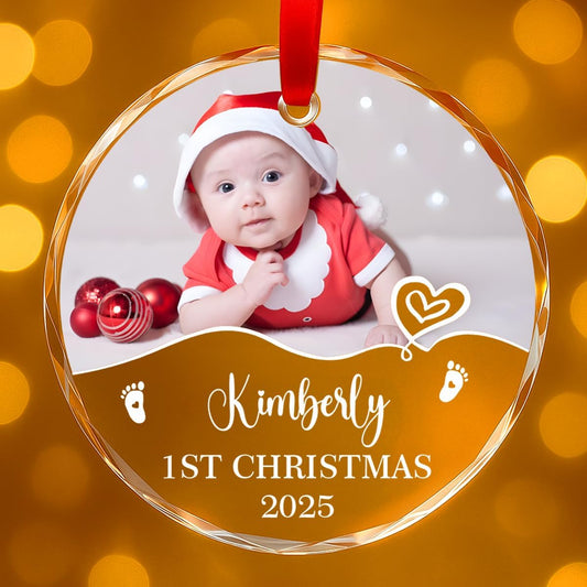 Personalized Christmas Ornaments with Names, Couple Glass Ornament, Custom Wedding Gifts for Couples 2025, Wedding Gift Ideas for Newly Wed Couple, Bride, Bridal Shower, Future Mr & Mrs (F4)