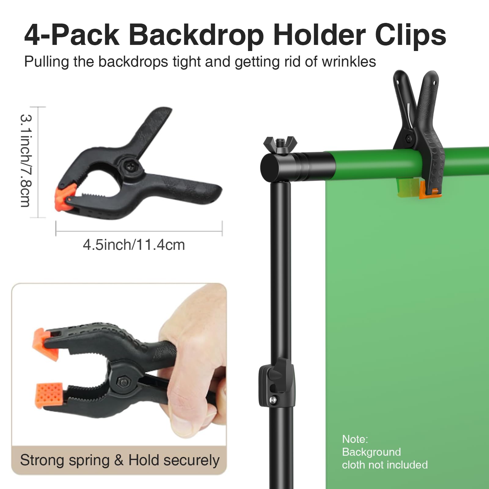 EMART Backdrop Stand Heavy Duty 8.5x10ft Adjustable Pipe and Drape Stand