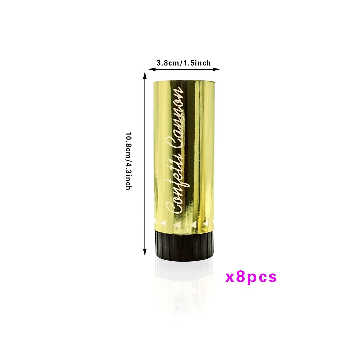 8 PCS Party Supplies Colorful Confetti Paper Poppers Confetti Cannon for Graduation Wedding