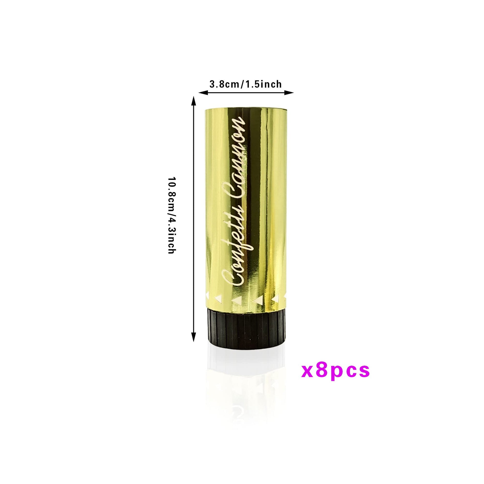 8 PCS Party Supplies Colorful Confetti Paper Poppers Confetti Cannon for Graduation Wedding