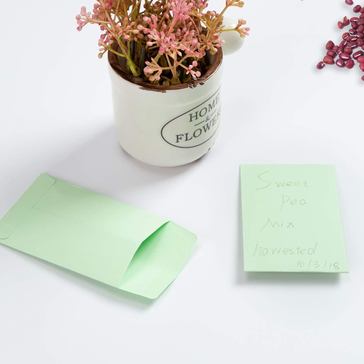 500 Pieces Colorful Small Coin Envelopes Self-Adhesive Seed Envelopes Mini Parts Small Items Storage Packets Envelopes for Garden, Office or Wedding Gift (2.25×3.5 inch)