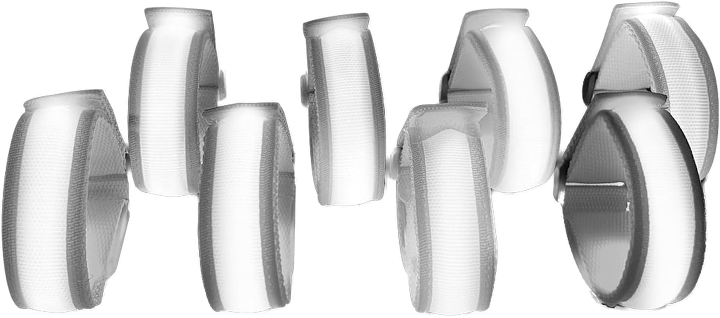 8 Pack LED Bracelets Light Up Wristbands,Glow Flashing Wristbands Glow in The Dark Party Supplies for Party, Festivals, Sports, Camping,Night Events (White)