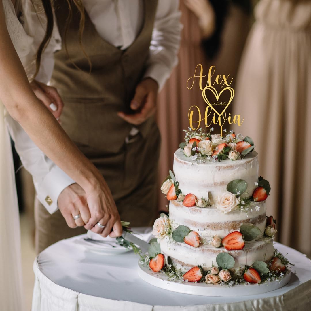 Wedding Cake Toppers, Wedding Cake Toppers Bride and Groom, Custom Cake Topper, Customize Your Own Anniversary Mr and Mrs Cake Topper (Design 5)