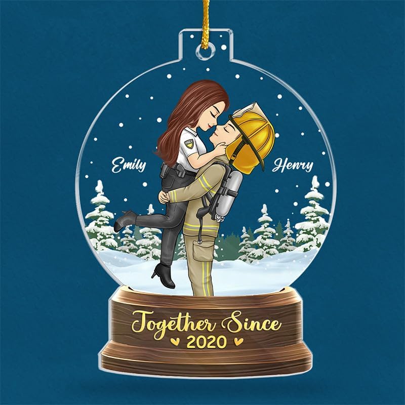 Pawfect House Together is A Wonderful Place to Be, Personalized Acrylic Ornaments, Xmas Decorations, Christmas Anniversary Couple Gifts for Her, Him, Christmas Tree Decorations for Home