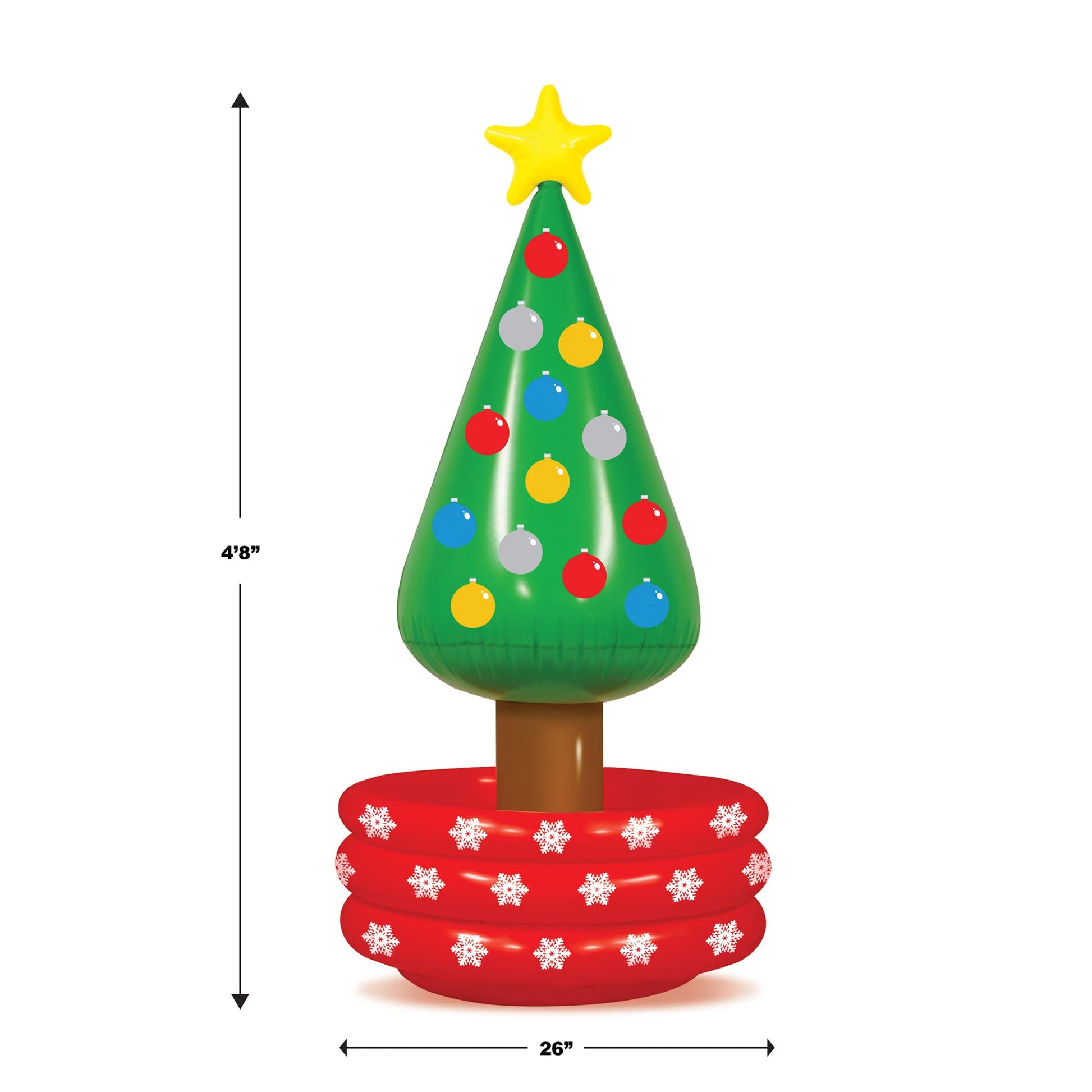 Beistle Inflatable Novelty Christmas Tree Drink Beverage Cooler for Office Holiday Winter Party
